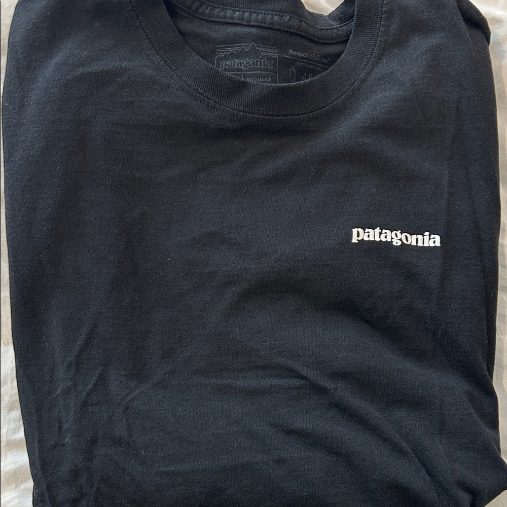 Patagonia Black Crew Neck Tee